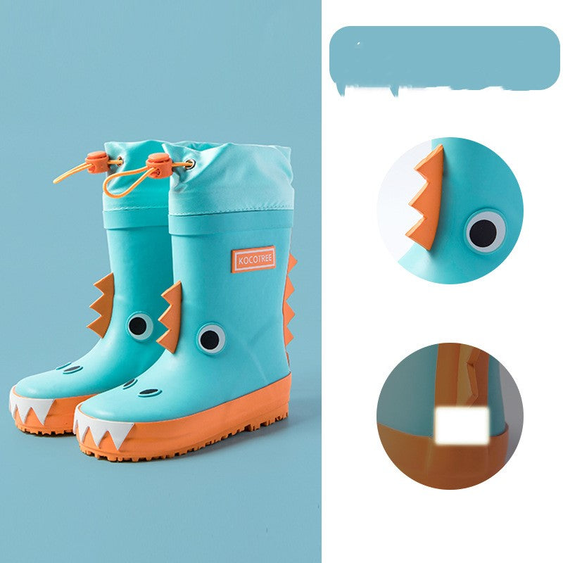 Children rain boots boys and girls non-slip water shoes